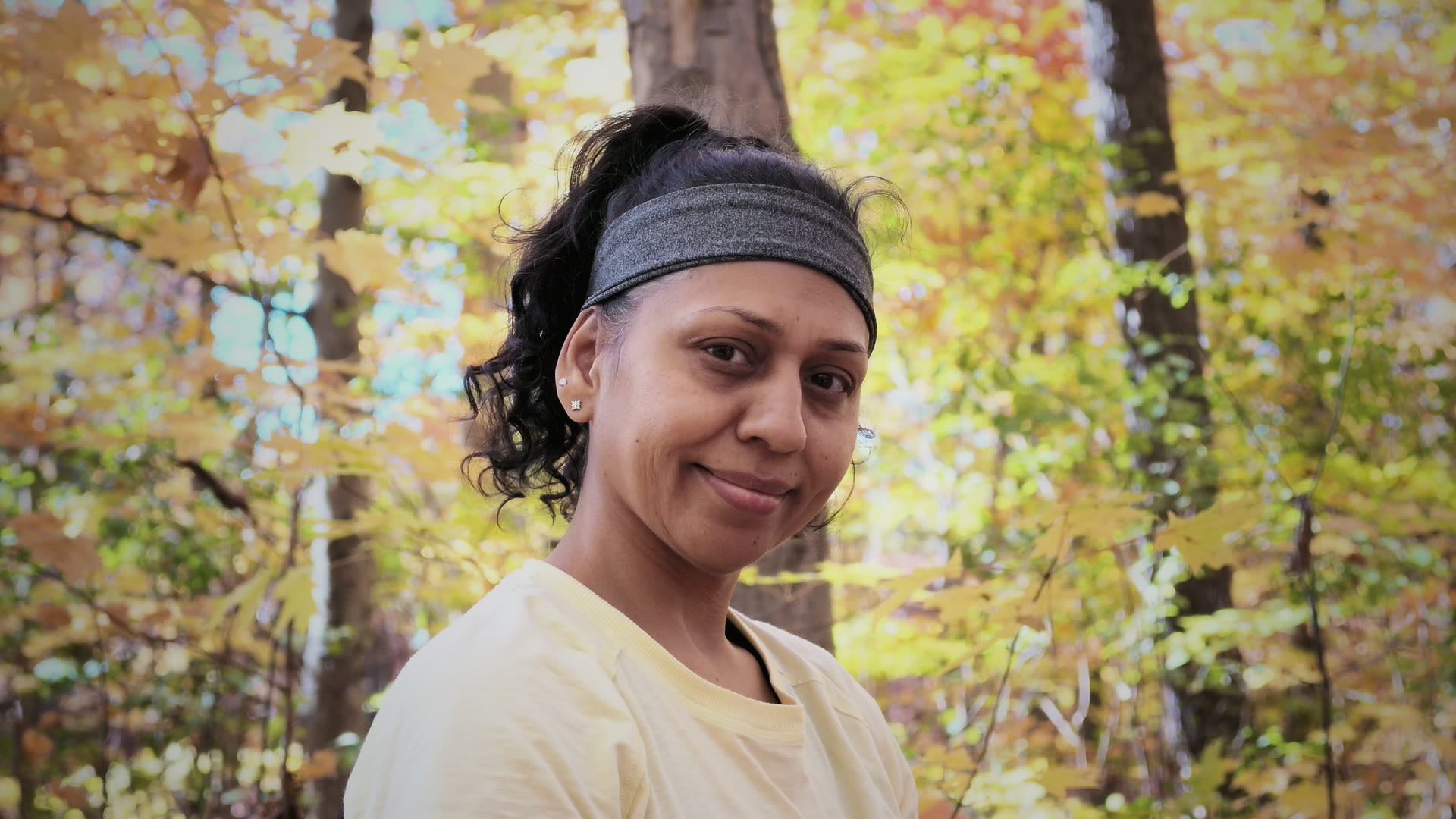 Sneh Lata with a soft, steady gaze